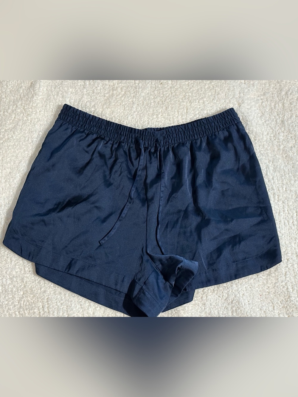 Auden Navy Elastic-Waist Athletic Shorts